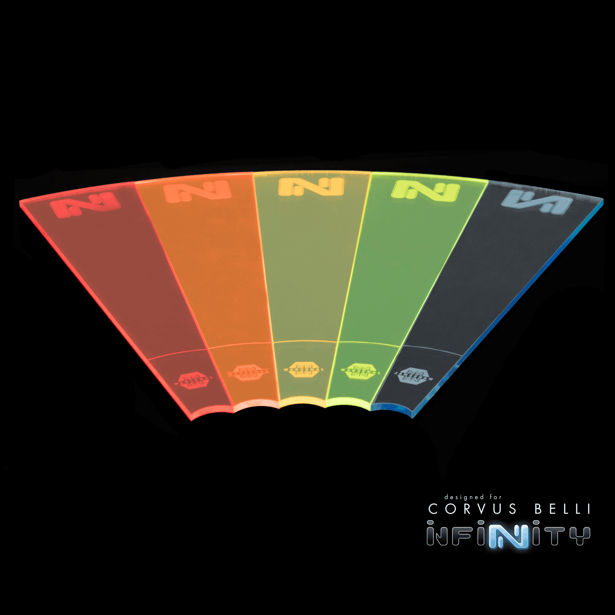 Infinity Zone of Control Templates - Fluorescent Green