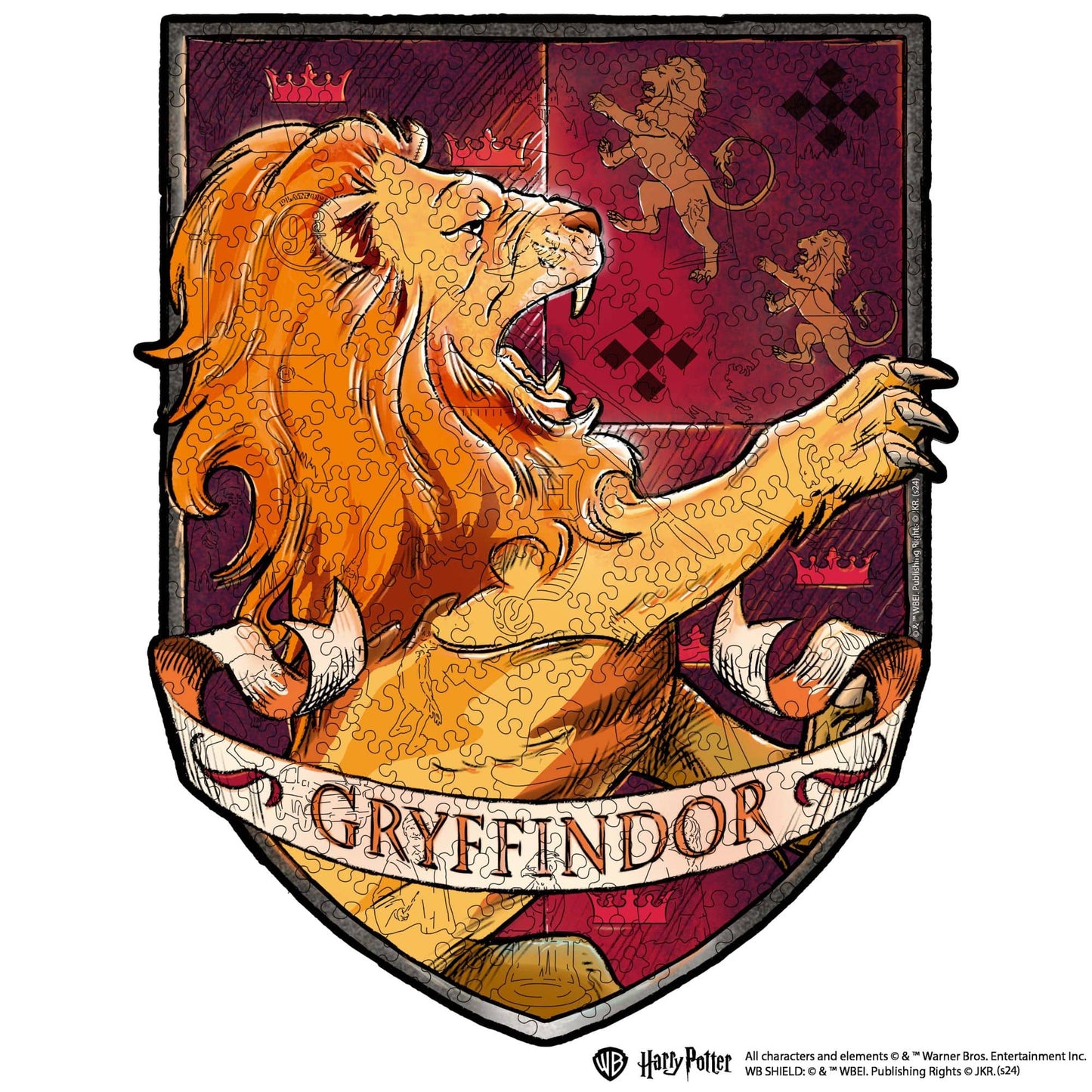 Wooden jigsaw puzzle Harry Potter Gryffindor™ Gameplay