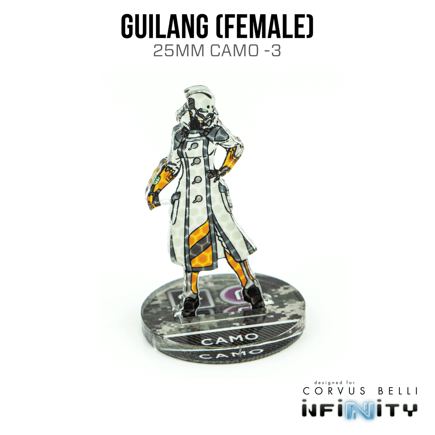 Infinity 3D Markers: Guilang, Female (25mm Camo -3) - A