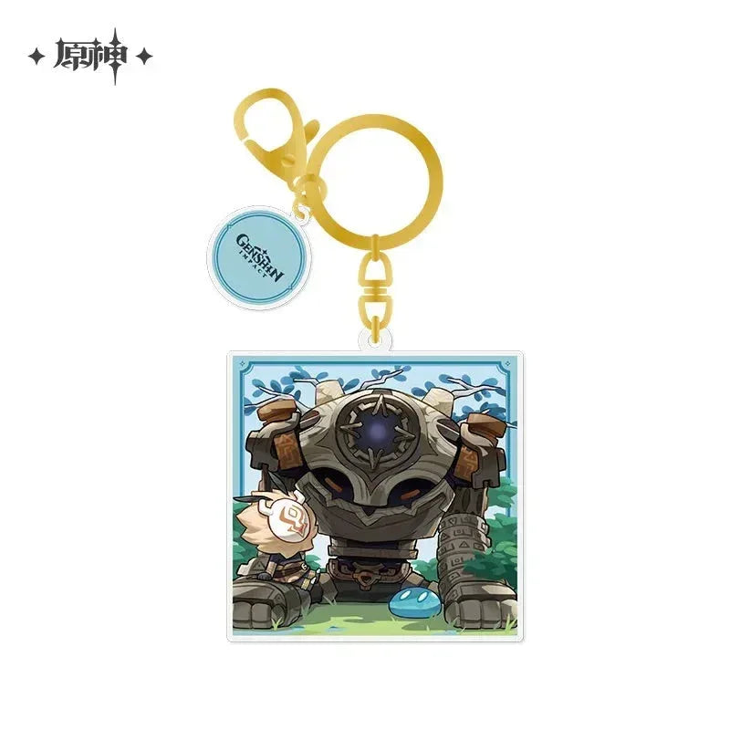 2023 Game Art Exhibition Series Chibi Acrylic Keychain Genshin Impact
