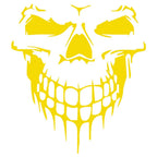 Large Reflective Skull Head Car Decal | 23.2" x 20.9" Vinyl Sticker for Cars, Trucks & Bikes
