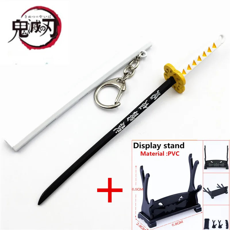 Japan Kimetsu no Yaiba Sword Keychain Cartoon Kamado Tanjirou Blade Of Ghost Weapons anime accessories cosplay Gift