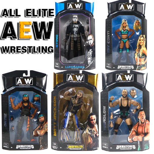 WWE/AEW /WWF/WCW  Rare  Collection PVC All Elite Wrestling Unmatched Collection Series 2&3 Action Figures 6.5'