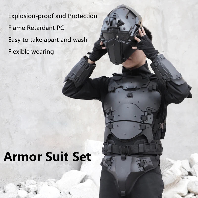 Tactical Military Armor Suit Set,Army Vest with MOLLE Belt,Shooting Protective,Hunting,Airsoft Vests,Paintball Combat,Cs Wargame