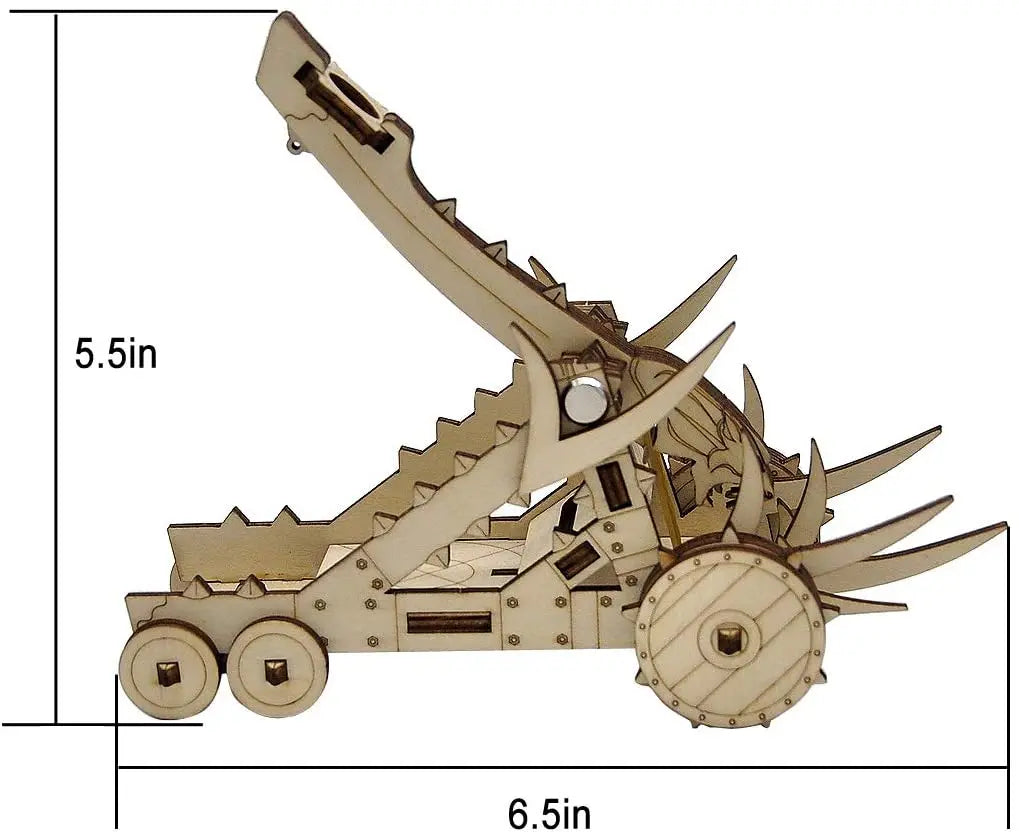CZYY D&D Catapult Miniature Wood Laser Cut Fantasy Siege Weapon Wargaming Terrain