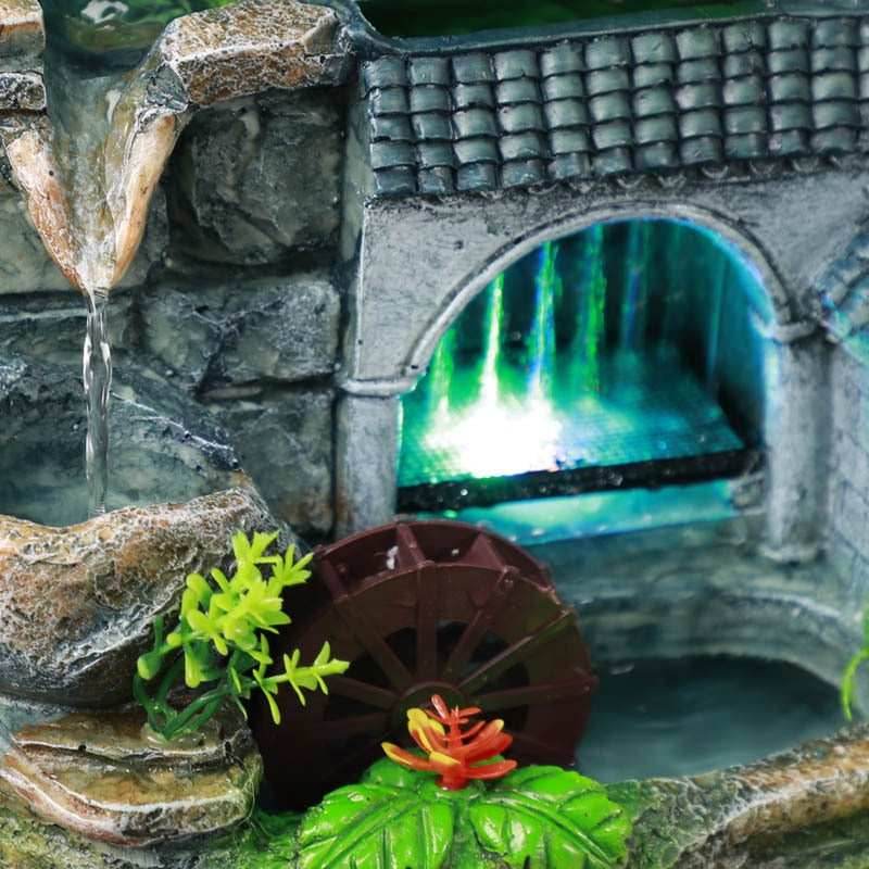 Rockery Tabletop Waterfall Bonsai Tree Fountain - US