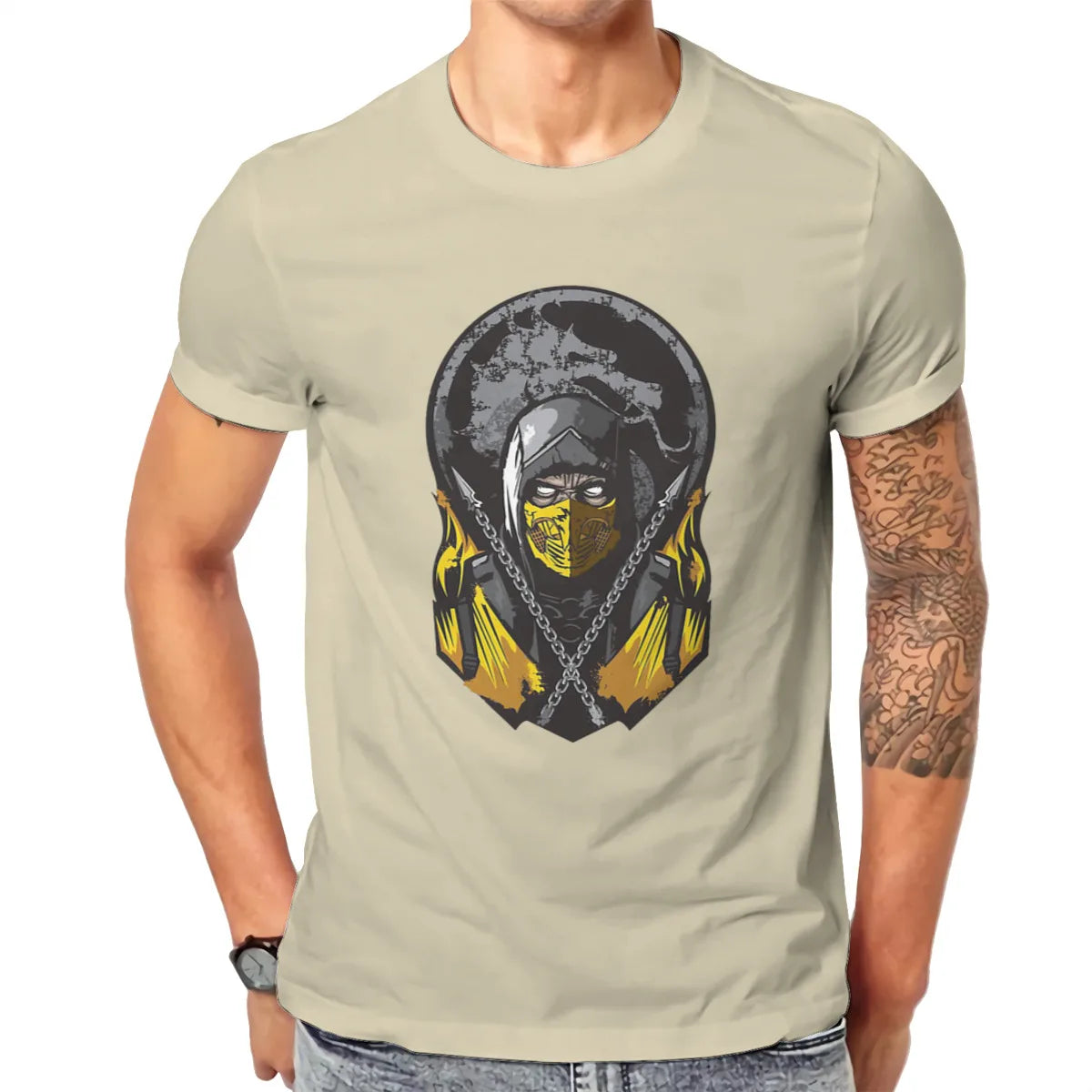 Mortal Kombat Video Game SCORPION T Shirt Classic