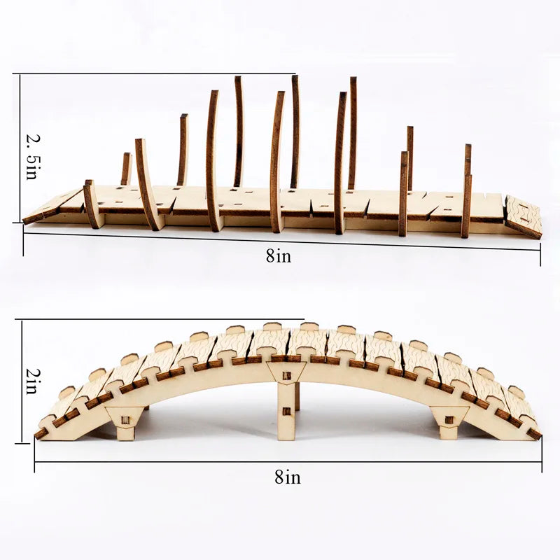 DND Arched Bridge & The Bone Bridge Miniature Set of 2 Wood Laser Cut Tabletop Gaming Scatter Terrain