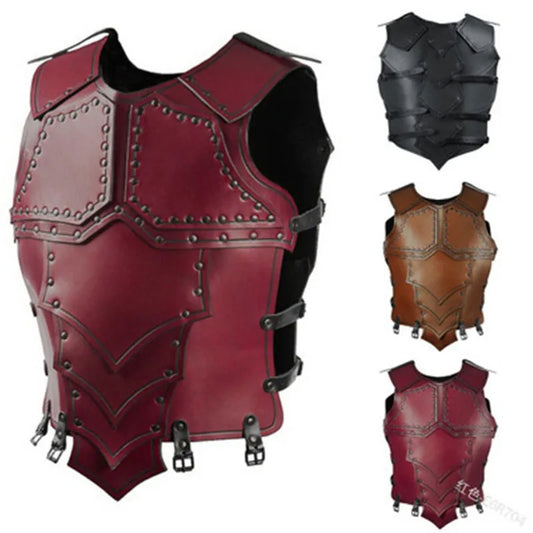 Medieval Viking Knight Samurai Costume Leather Chest Armor Protector Larp Battle Gear Accessory Dragon Scale Breastplate For Men