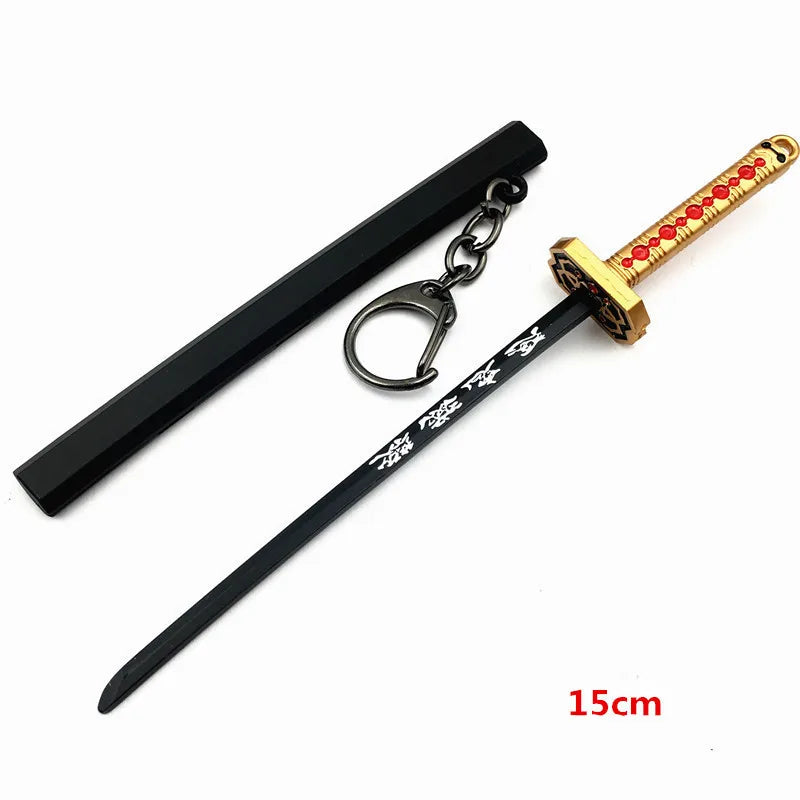 Japan Kimetsu no Yaiba Sword Keychain Cartoon Kamado Tanjirou Blade Of Ghost Weapons anime accessories cosplay Gift