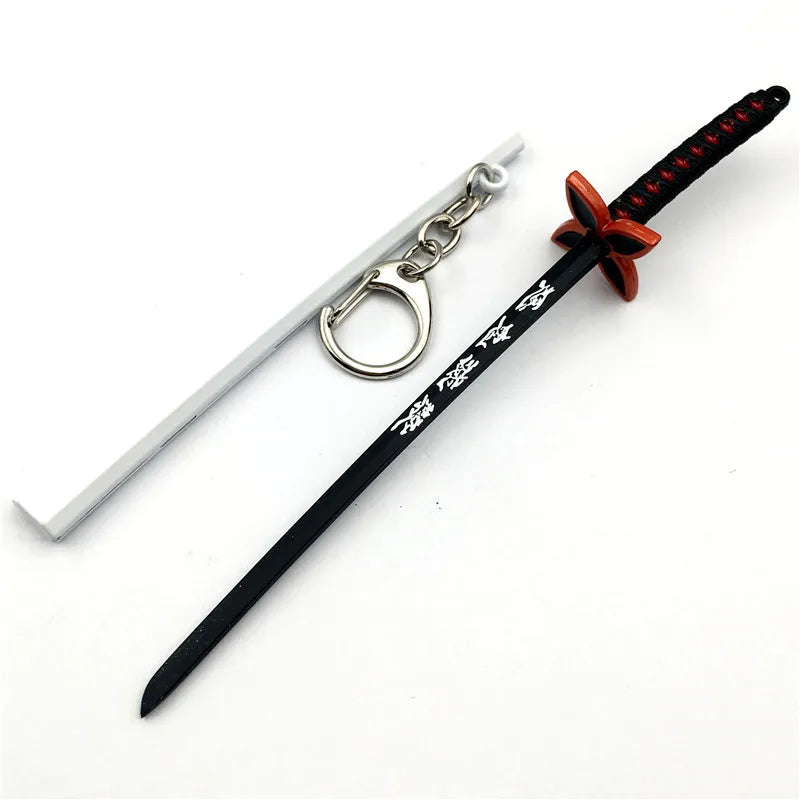 Japan Kimetsu no Yaiba Sword Keychain Cartoon Kamado Tanjirou Blade Of Ghost Weapons anime accessories cosplay Gift