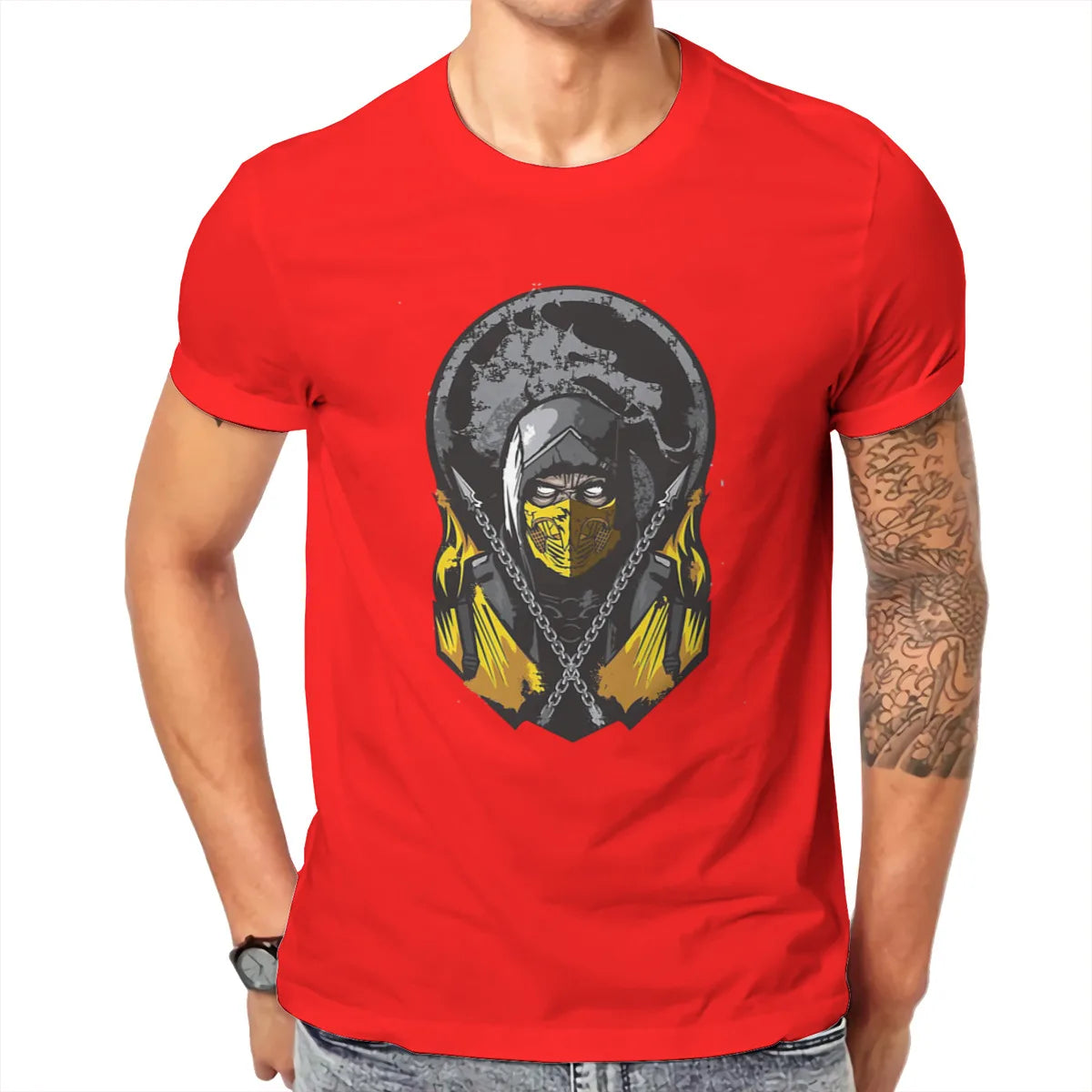 Mortal Kombat Video Game SCORPION T Shirt Classic