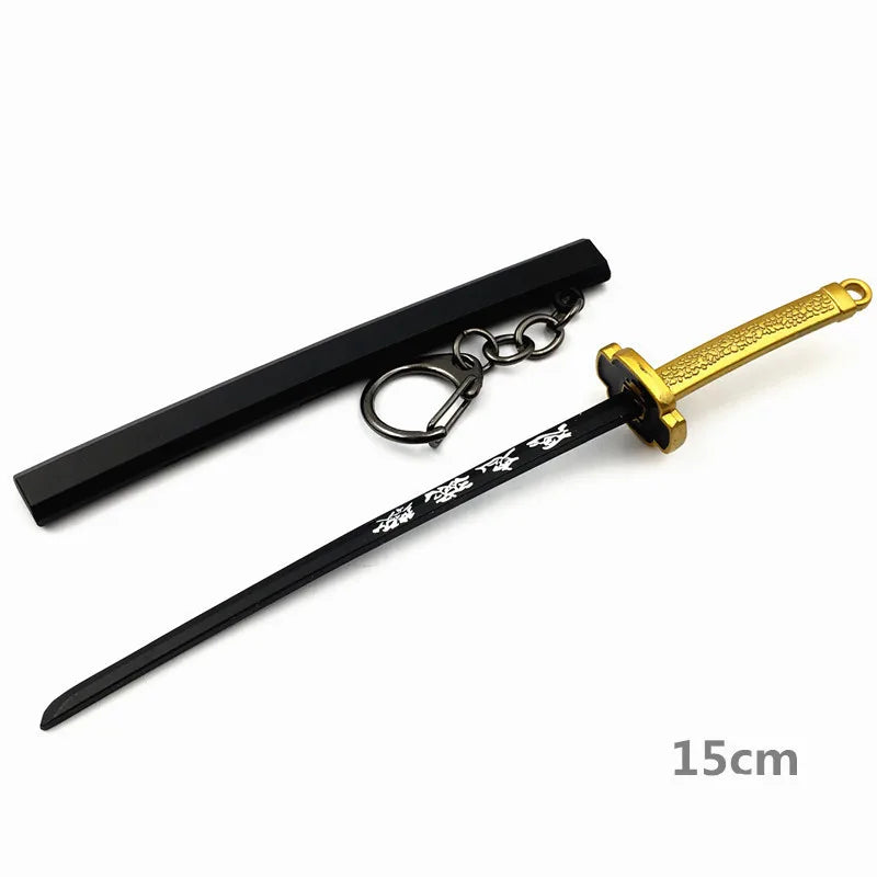 Japan Kimetsu no Yaiba Sword Keychain Cartoon Kamado Tanjirou Blade Of Ghost Weapons anime accessories cosplay Gift