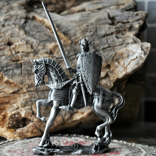 Figurine de chevalier de Temple médiéval nordique classique, Corps Miniature en alliage de Zinc, décoration de maison, accessoires de bureau rétro, nouveaux cadeaux pour hommes 