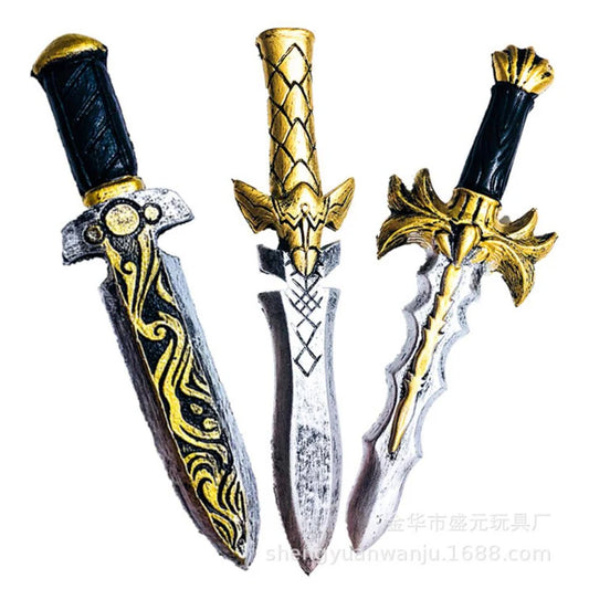 33CM Cosplay 7 Styles Dagger Sword Knife Weapon Prop Role Play PU Action Figure Model COOL Gift Toy