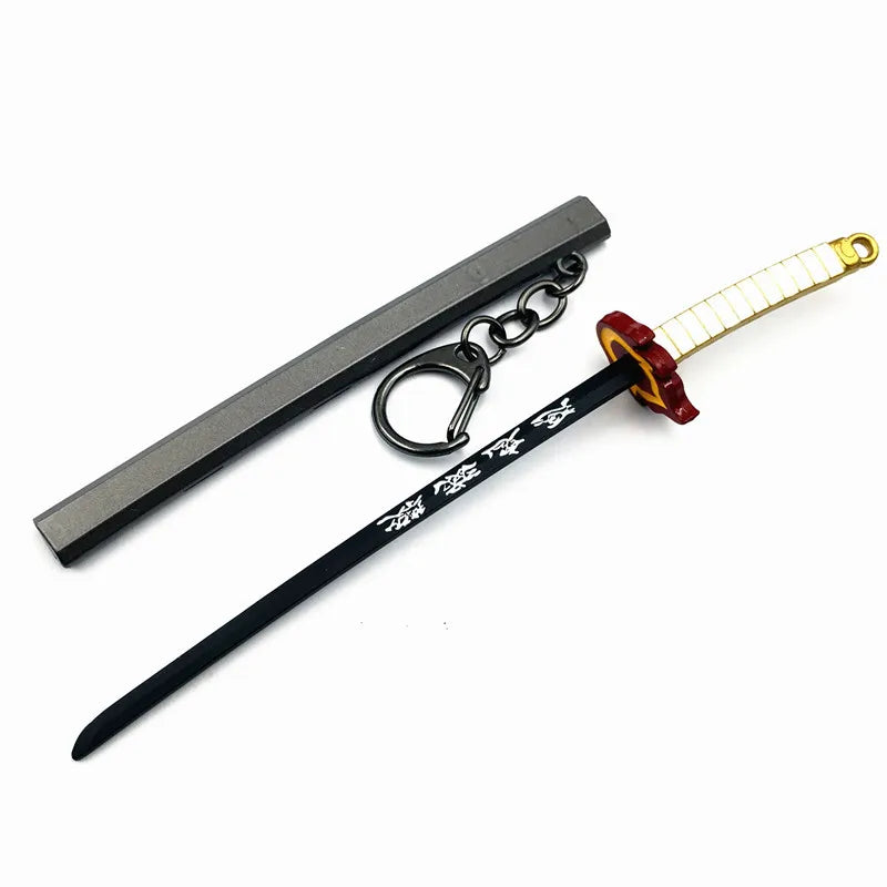 Japan Kimetsu no Yaiba Sword Keychain Cartoon Kamado Tanjirou Blade Of Ghost Weapons anime accessories cosplay Gift