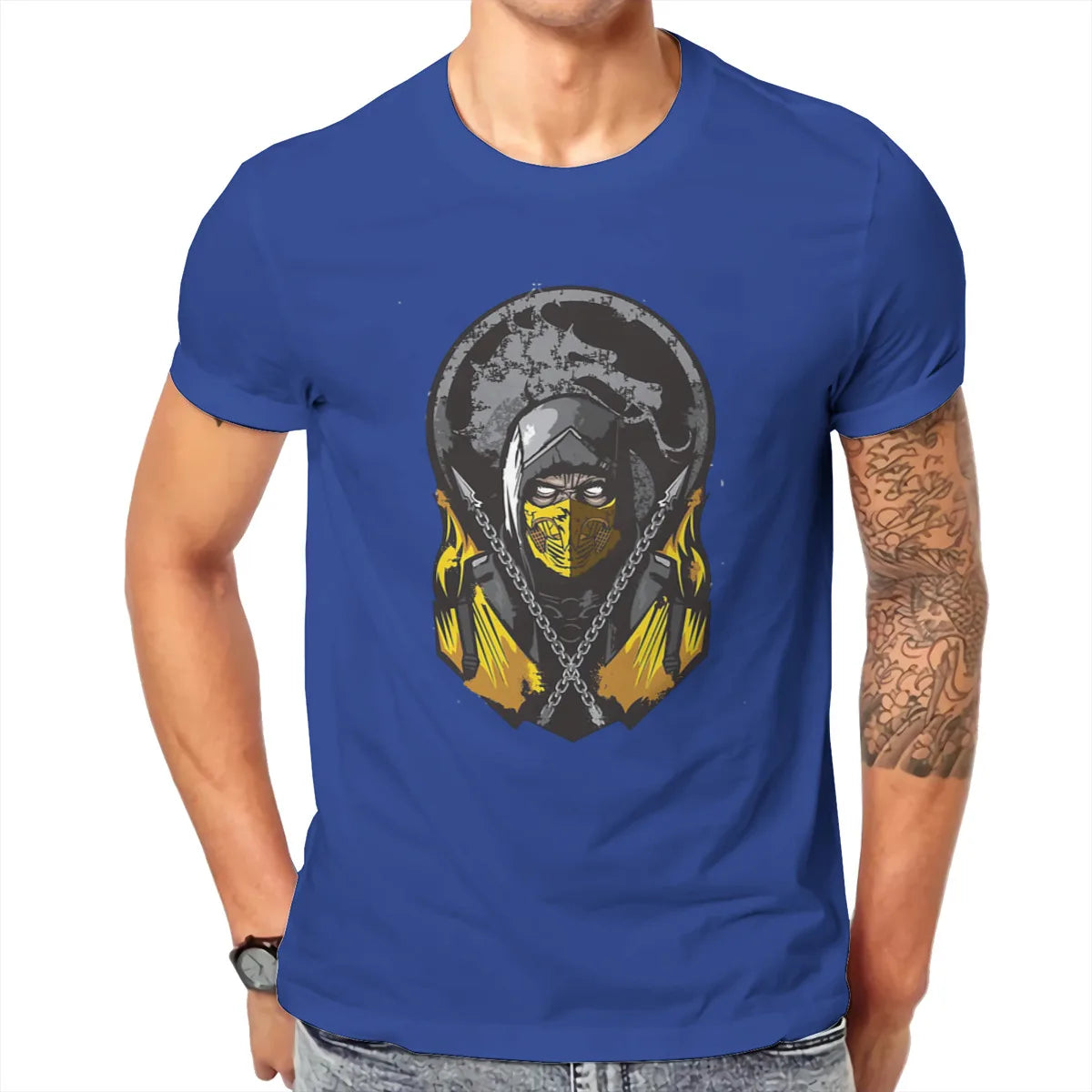 Mortal Kombat Video Game SCORPION T Shirt Classic