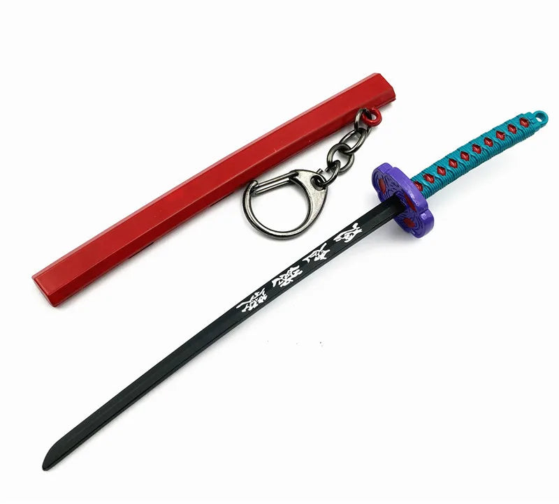 Japan Kimetsu no Yaiba Sword Keychain Cartoon Kamado Tanjirou Blade Of Ghost Weapons anime accessories cosplay Gift