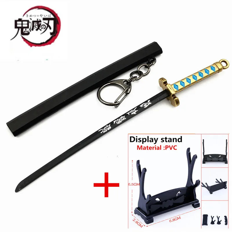 Japan Kimetsu no Yaiba Sword Keychain Cartoon Kamado Tanjirou Blade Of Ghost Weapons anime accessories cosplay Gift