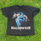 1981 'Halloween' Distressed Black T-Shirt