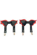 Black/Red Bat Leg Garters
