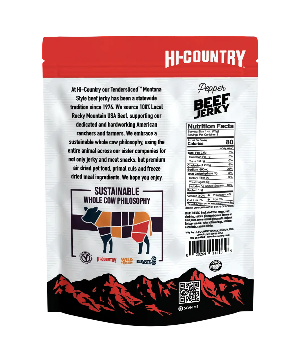 Pepper Infused Beef Jerky
