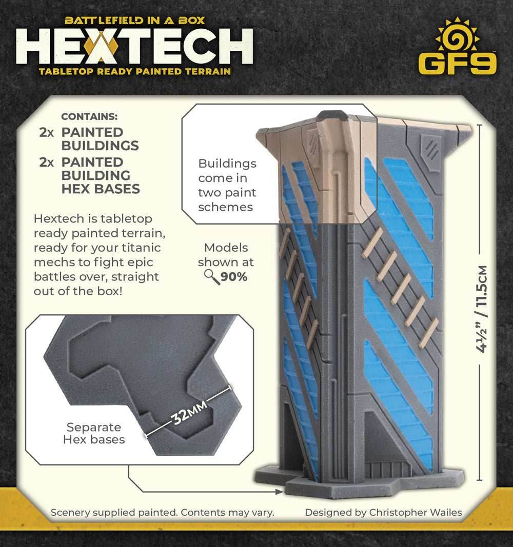 Battlefield in a Box: HexTech - Trinity City Estate - 