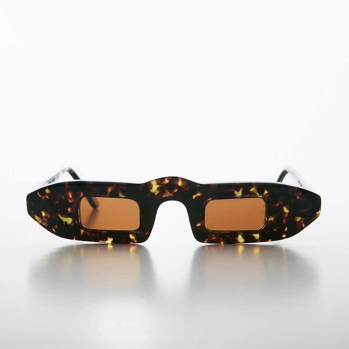 Tortoiseshell Polarized Steampunk Sunglass - Hitomi - Tortoise/Brown Lens
