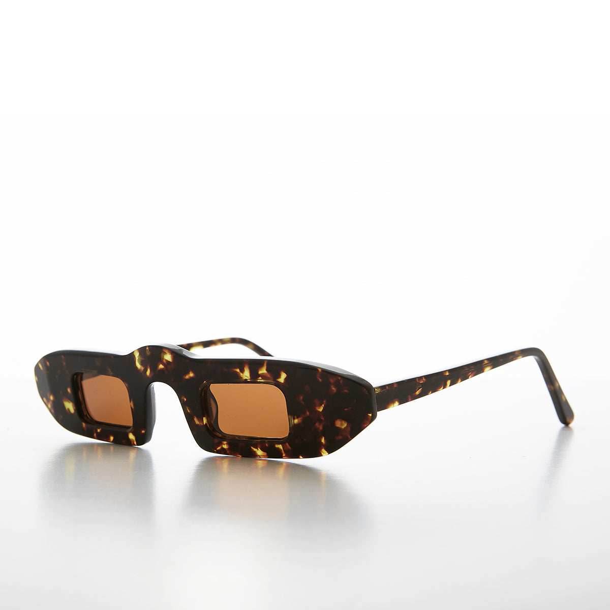 Tortoiseshell Polarized Steampunk Sunglass - Hitomi - Tortoise/Green Lens