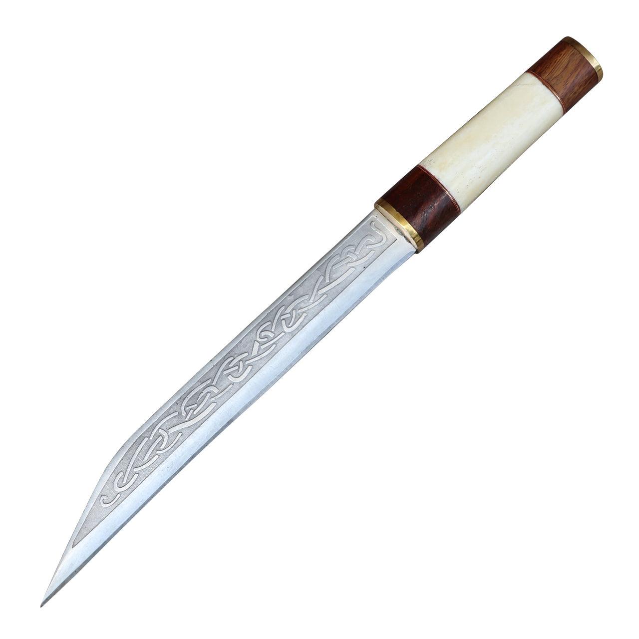 Seax Viking Hilda D2 Steel Sheesham Wood Bone Handle-0