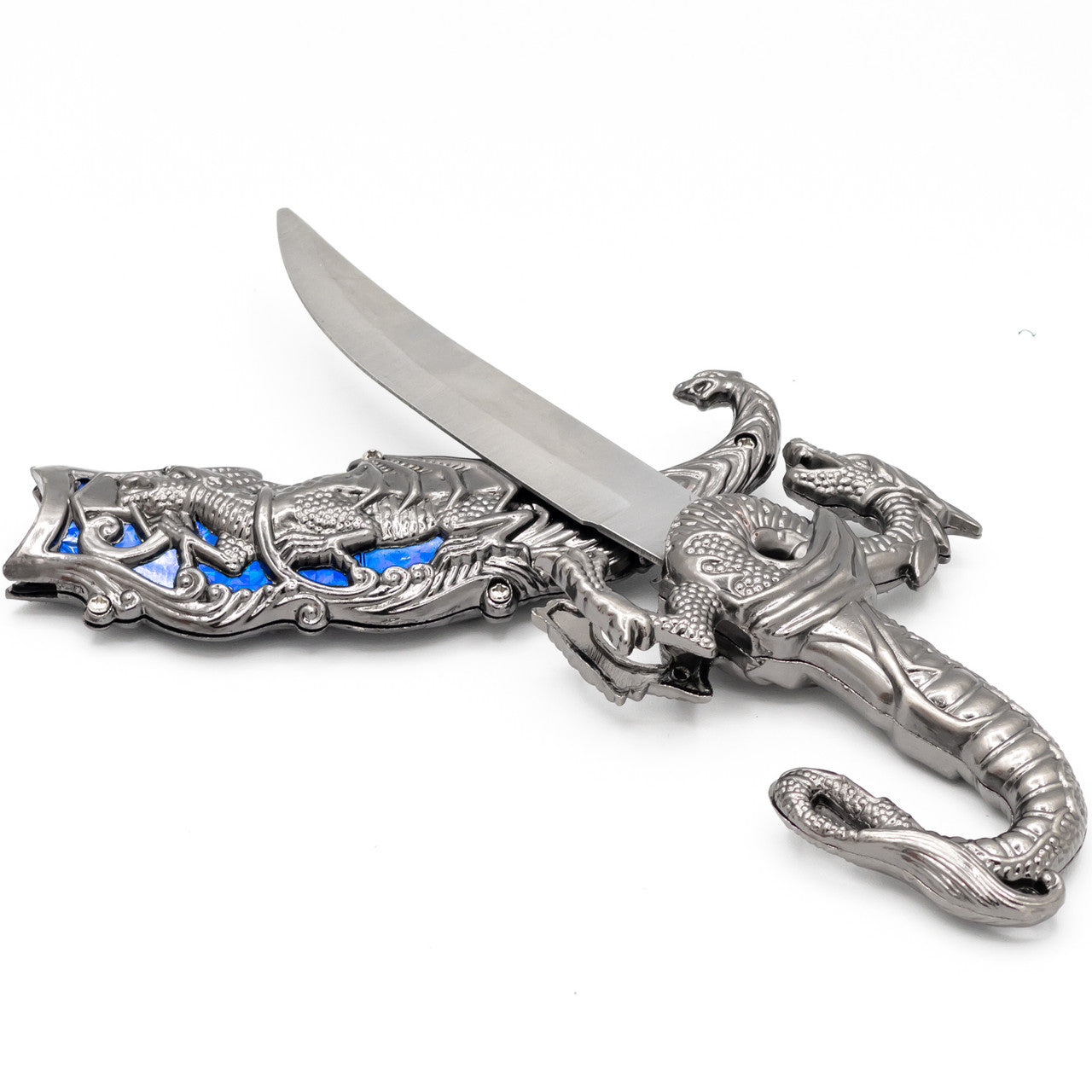 Obey Me Small Ornate Dragon Decorative Fantasy Dagger Knife-0