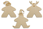 Holiday Ornaments - Meeple (3) - 