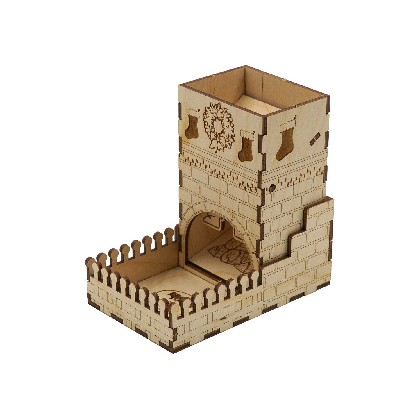 Holiday Dice Tower - Stuck Santa - 