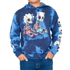 The Simpsons Bart and Lisa Skeleton Hex and the City Pull Over Hoodie - S