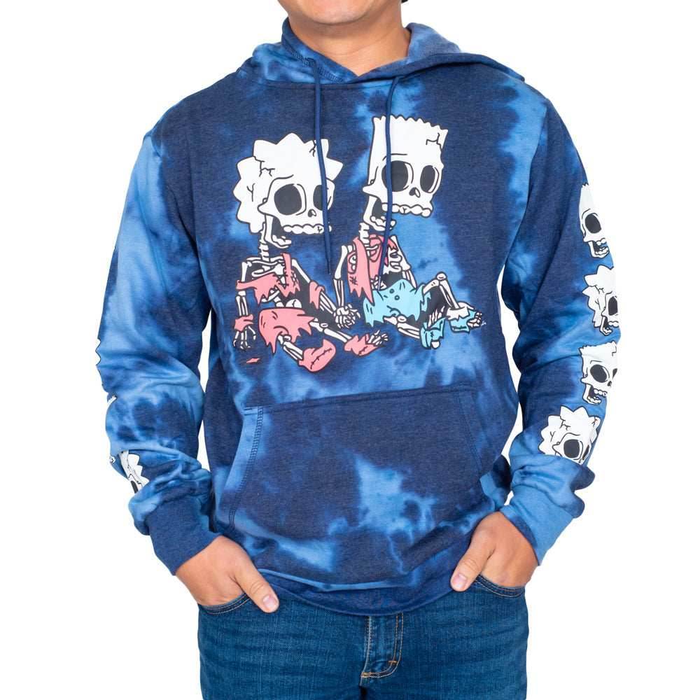 The Simpsons Bart and Lisa Skeleton Hex and the City Pull Over Hoodie - S