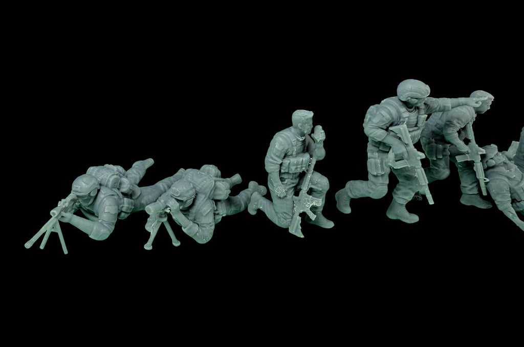 Modern US HQ and Support - 28mm (SLA010)