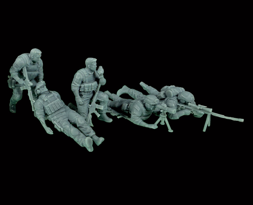 Modern US HQ and Support - 28mm (SLA010)