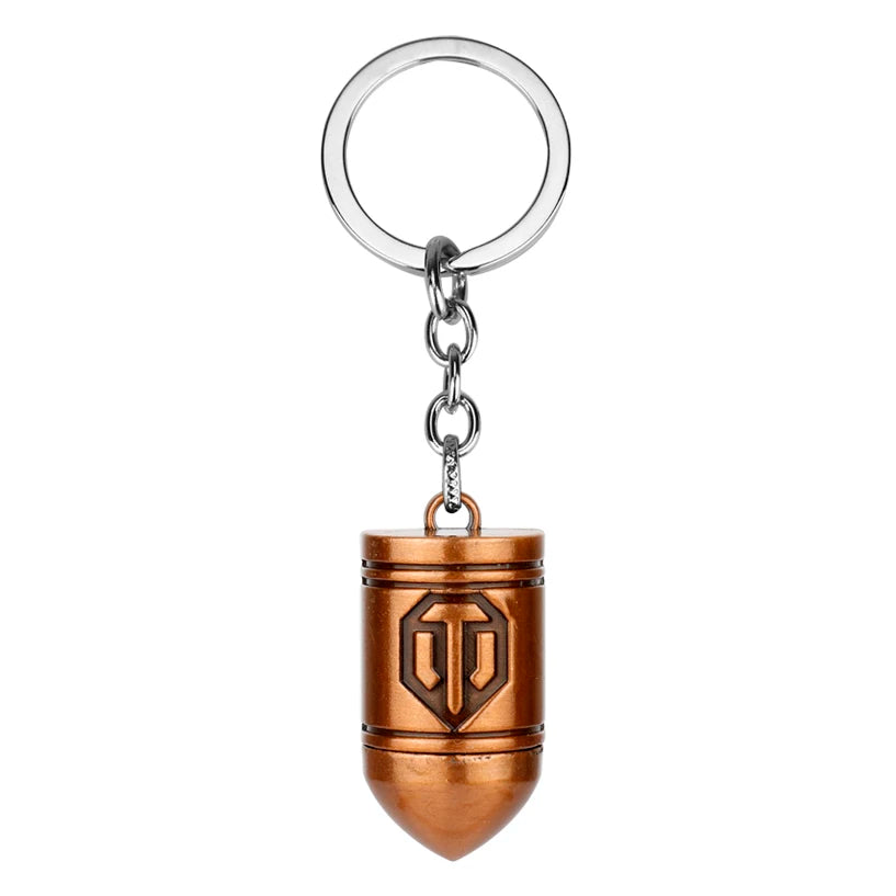 dongsheng World of Tanks WOT Hot Game 3Colors Metal Tank Key Ring Keychain Pendant Gift -50