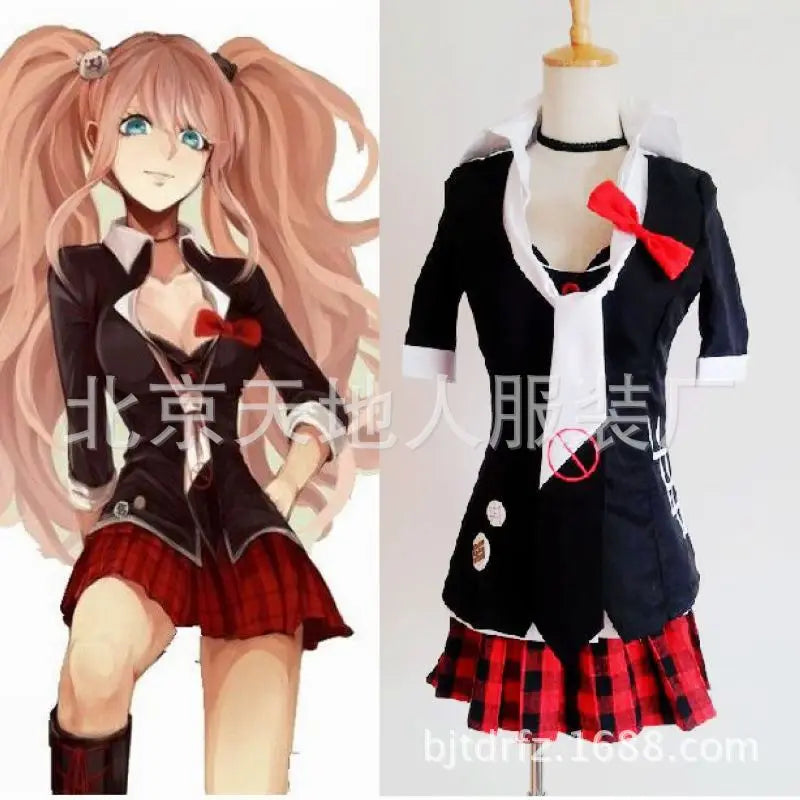 Danganronpa Cosplay Anime Junko Enoshima emboitement Inushio Kimuchi Dangan Ronpa déclencheur Happy Havoc Cosplay Costume