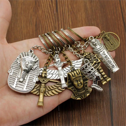 Porte-clés de moto, pharaon égyptien, porte-clés de voiture, Souvenir fait à la main, cadeau pour femmes, offre spéciale, nouveau