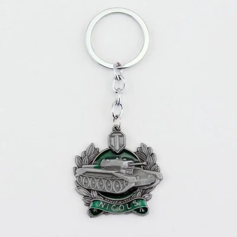 dongsheng World of Tanks WOT Hot Game 3Colors Metal Tank Key Ring Keychain Pendant Gift -50