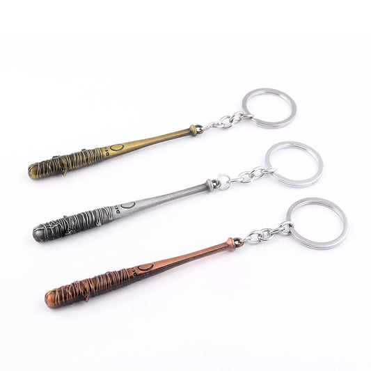 Fashion Vintage Charm The Walking Dead Keychain Negan's Bat LUCILLE Keyring Baseball Key Chain For Men Jewelry Accessories Gifts