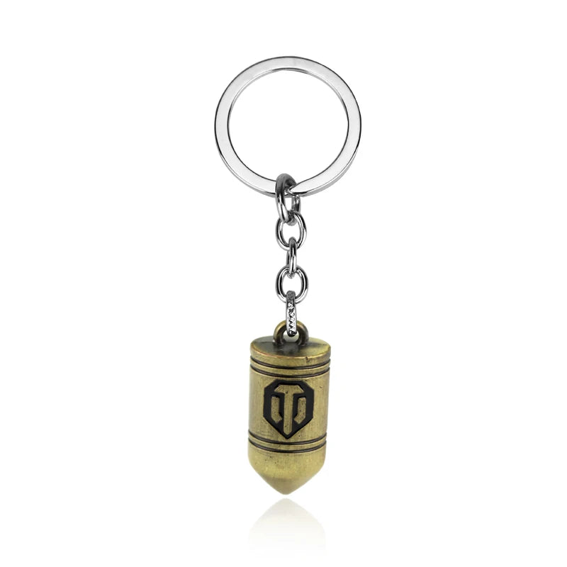 dongsheng World of Tanks WOT Hot Game 3Colors Metal Tank Key Ring Keychain Pendant Gift -50