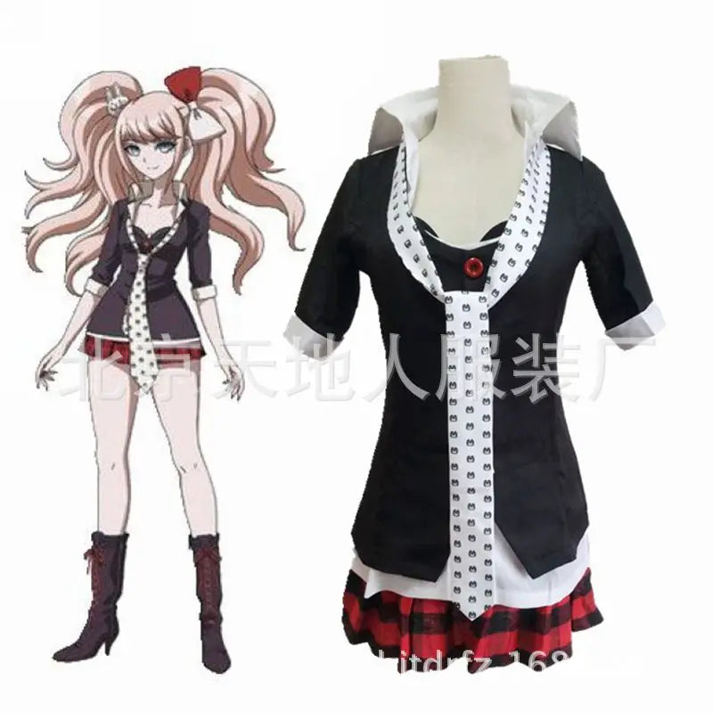 Danganronpa Cosplay Anime Junko Enoshima emboitement Inushio Kimuchi Dangan Ronpa déclencheur Happy Havoc Cosplay Costume