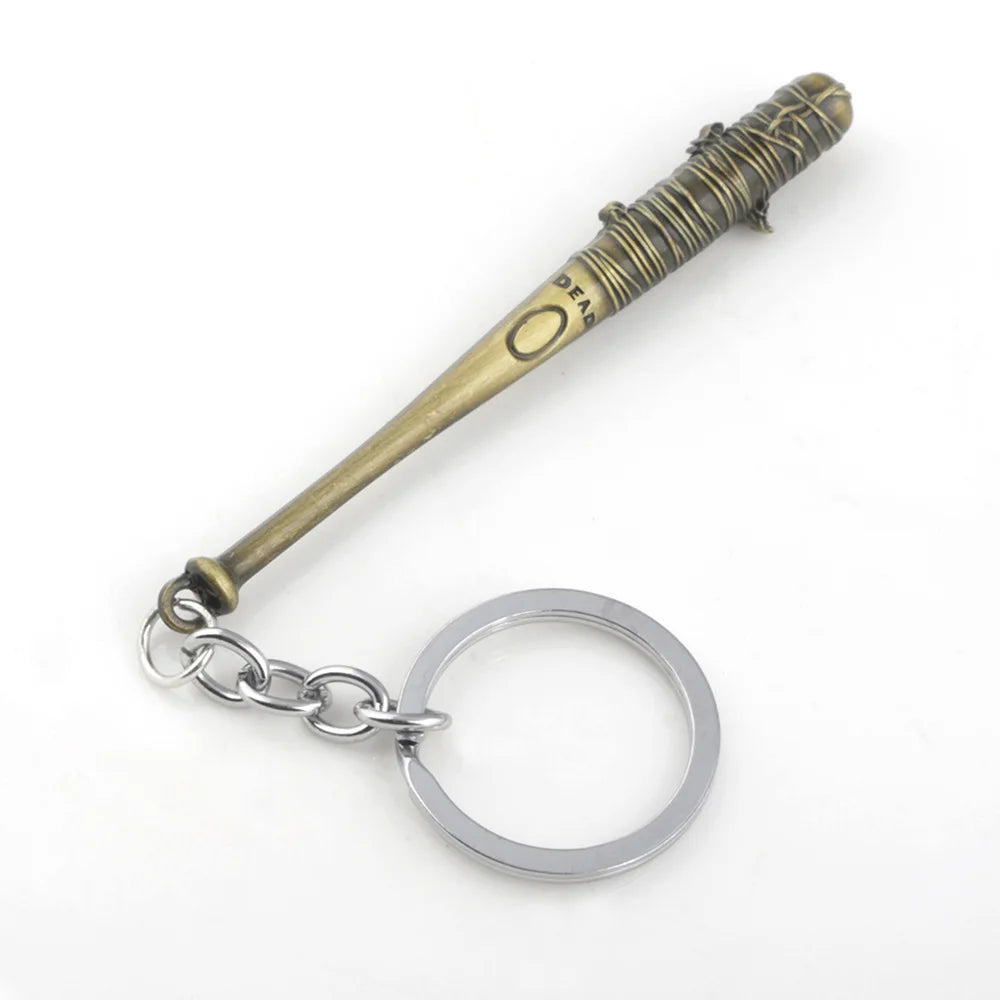 Fashion Vintage Charm The Walking Dead Keychain Negan's Bat LUCILLE Keyring Baseball Key Chain For Men Jewelry Accessories Gifts