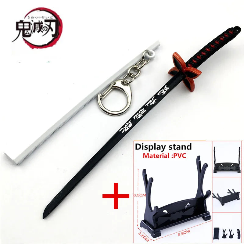 Japan Kimetsu no Yaiba Sword Keychain Cartoon Kamado Tanjirou Blade Of Ghost Weapons anime accessories cosplay Gift