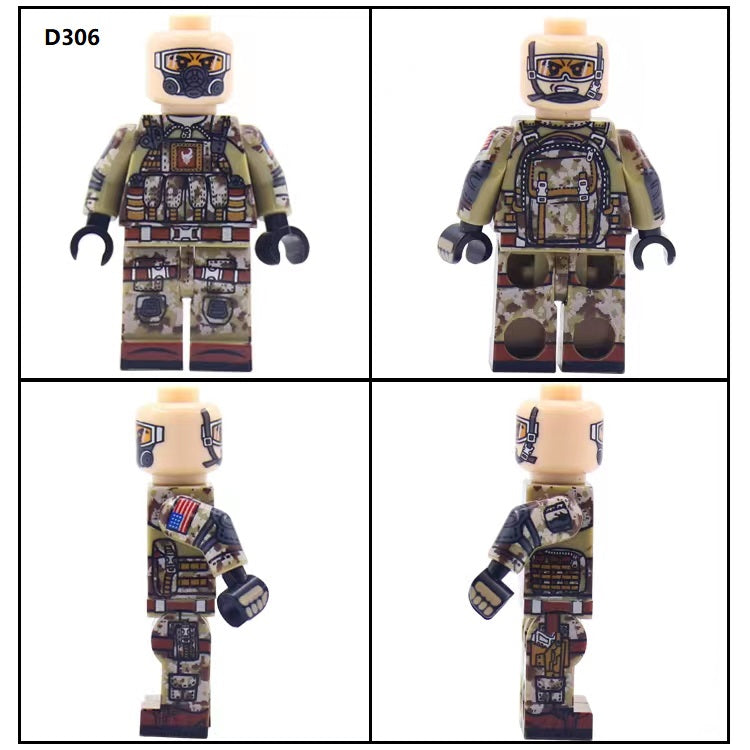 Marine Recon Desert Fire Team - Elite 4-Man Tactical Team - Mil-Blox