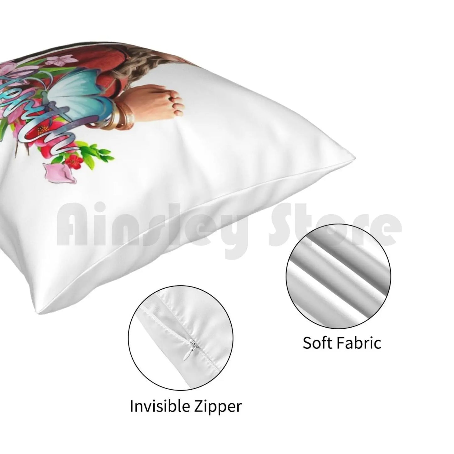 Final Fantasy 7 Remake Aerith Gainsborough Pillow Case Printed Home Soft DIY Pillow cover Cloud Strife Final Fantasy 7