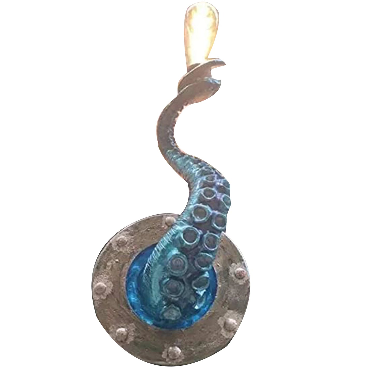 Lampe électrique rétro en forme de poulpe, tentacule de monstres avec ampoules suspendues au mur, support de lampe, statues pour la décoration