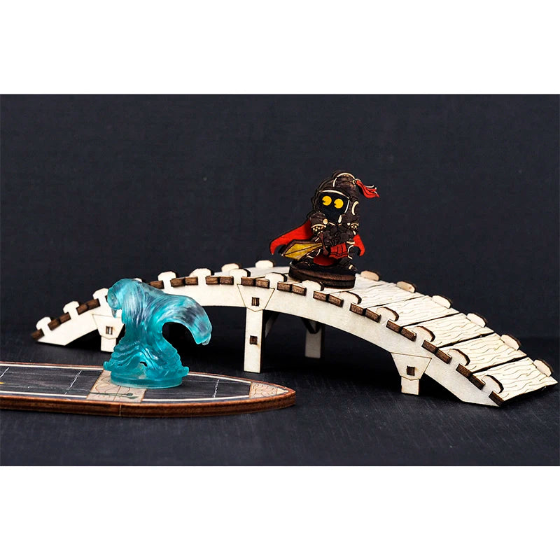 DND Arched Bridge & The Bone Bridge Miniature Set of 2 Wood Laser Cut Tabletop Gaming Scatter Terrain